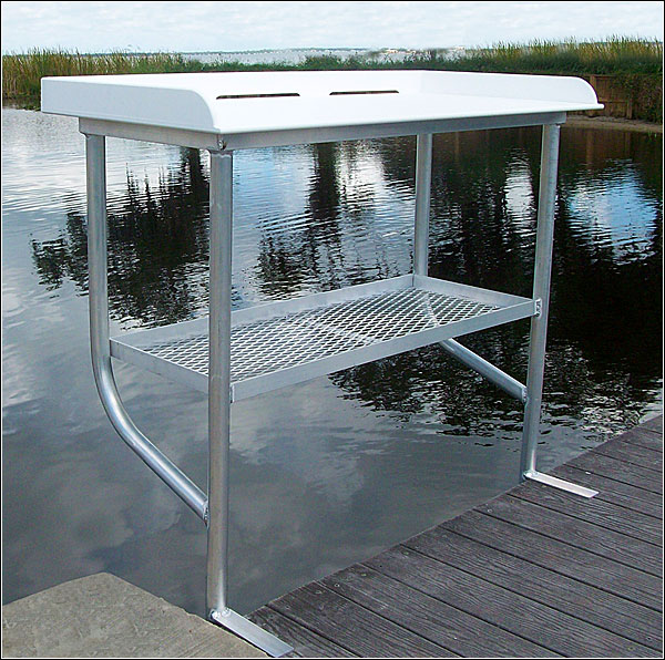 Dock Mounted Fish Cleaning Table